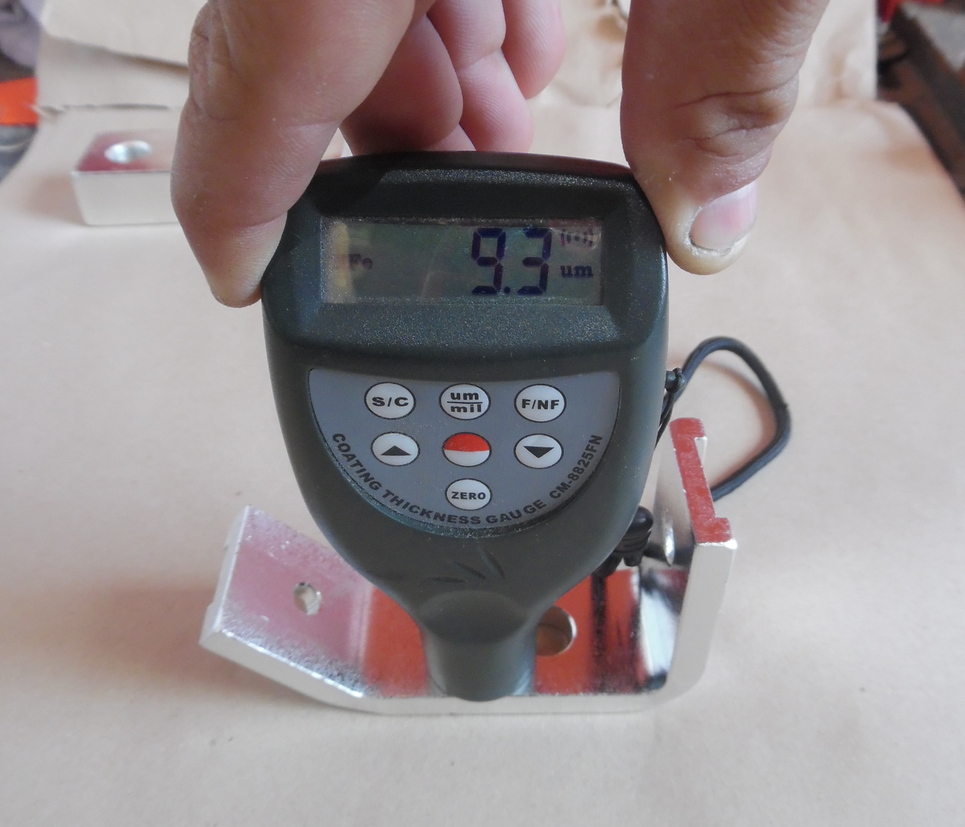 espesor proceso galvanoplastia